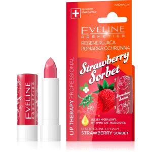 Eveline Cosmetics Lip Therapy Regenerating Lip Balm Strawberry Sorbet