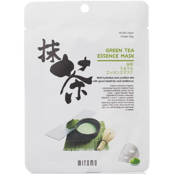 MITOMO Green Tea Essence Mask 4-pack 100 g