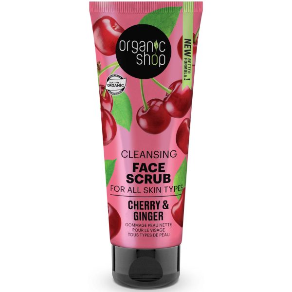 Organic Shop Face Scrub Cherry & Ginge 75 ml