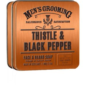 The Scottish Fine Soaps Thistle & Black Pepper Face & Beard Soap 100