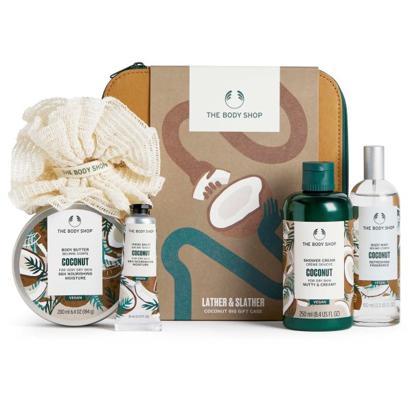 The Body Shop Coconut Lather & Slather Coconut Big Gift Case